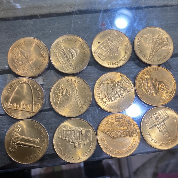 Landmarks of America (12) coins - Picture 2 of 2